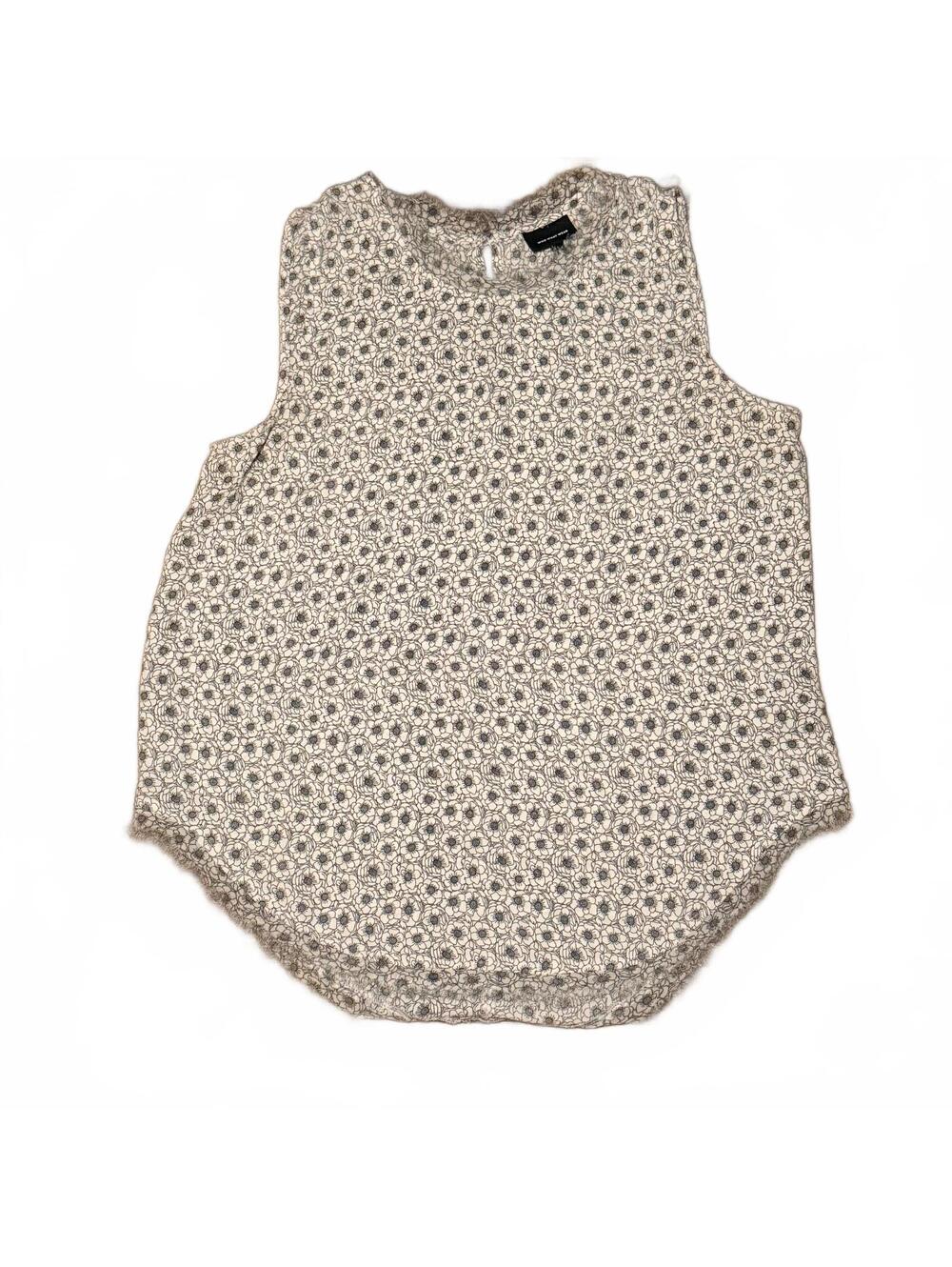 Who What Wear Sleeveless Floral Print Blouse Medium